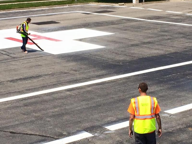 Airport marking by Advanced Pavement Marking