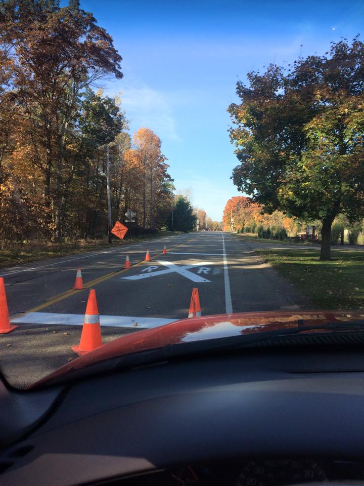 County Railroad marking by Advanced Pavement Marking